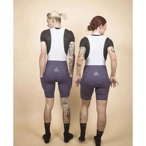 Neopro Set of 2 Unisex Size 2XL Cycling Padded Purple Grey Performance Bibs
